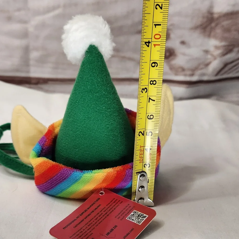 H.P.🎉 Green Elf Costume Accessories Cat Christmas Costume Xmas Clothes One Size